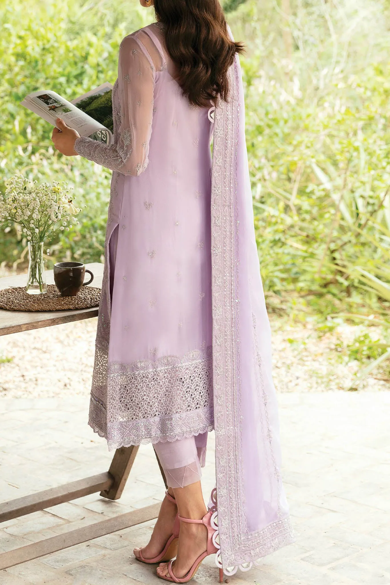 Chant D l'Amour By Gulaal Unstitched 3 Piece Emb Chiffon Eid Collection'2024-GL-07-Viola