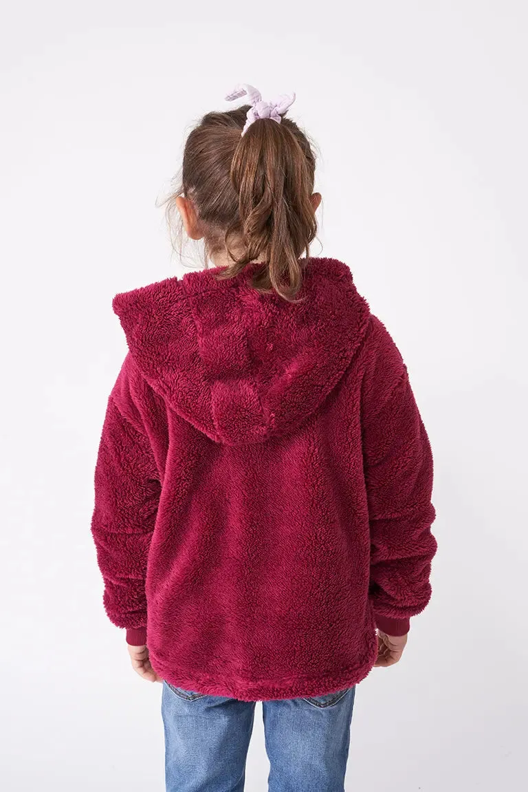 Chaqueta polar con capucha