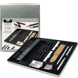 Charcoal Drawing Tin Art Set 25pc