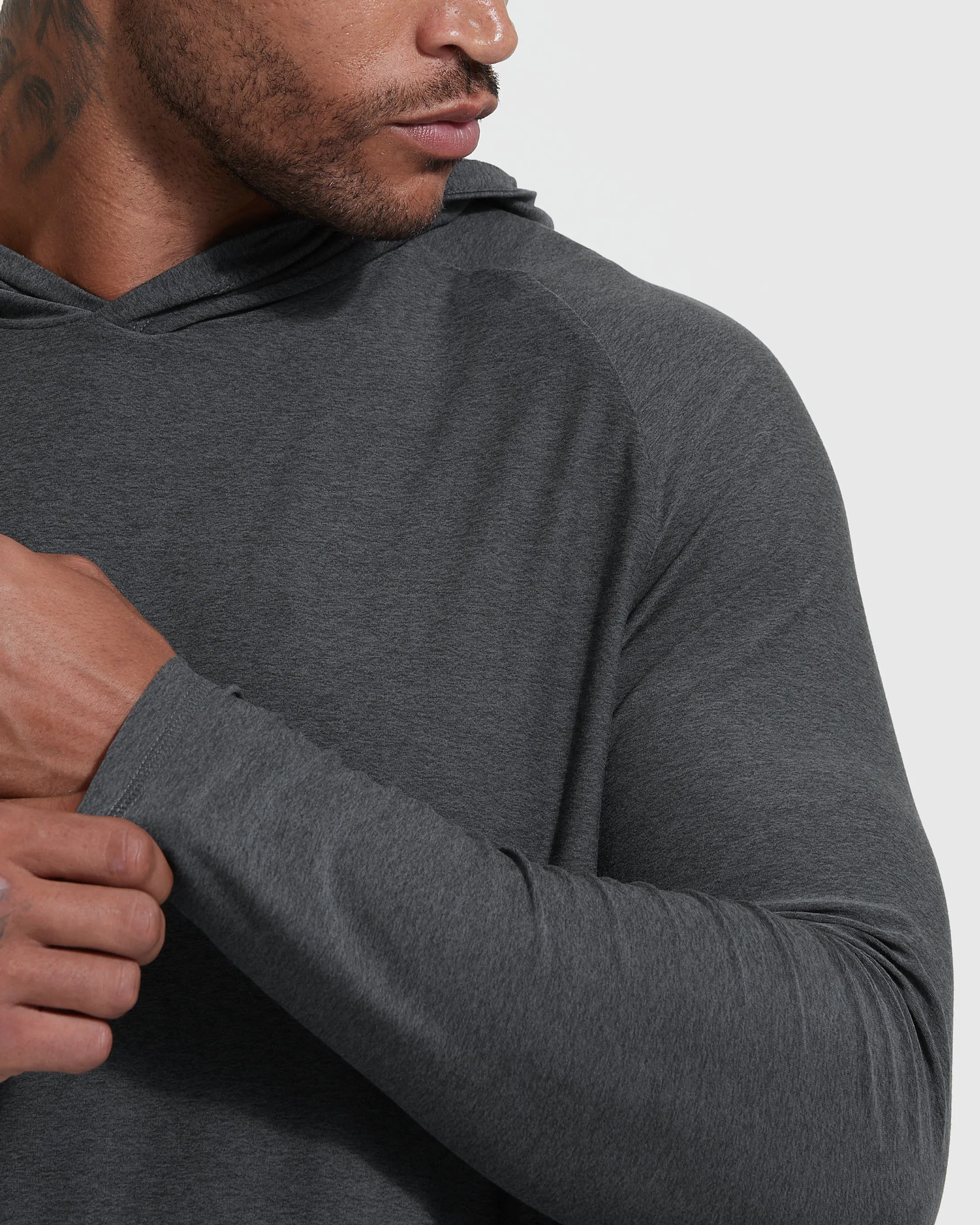 Charcoal Heather Gray Active Hoodie