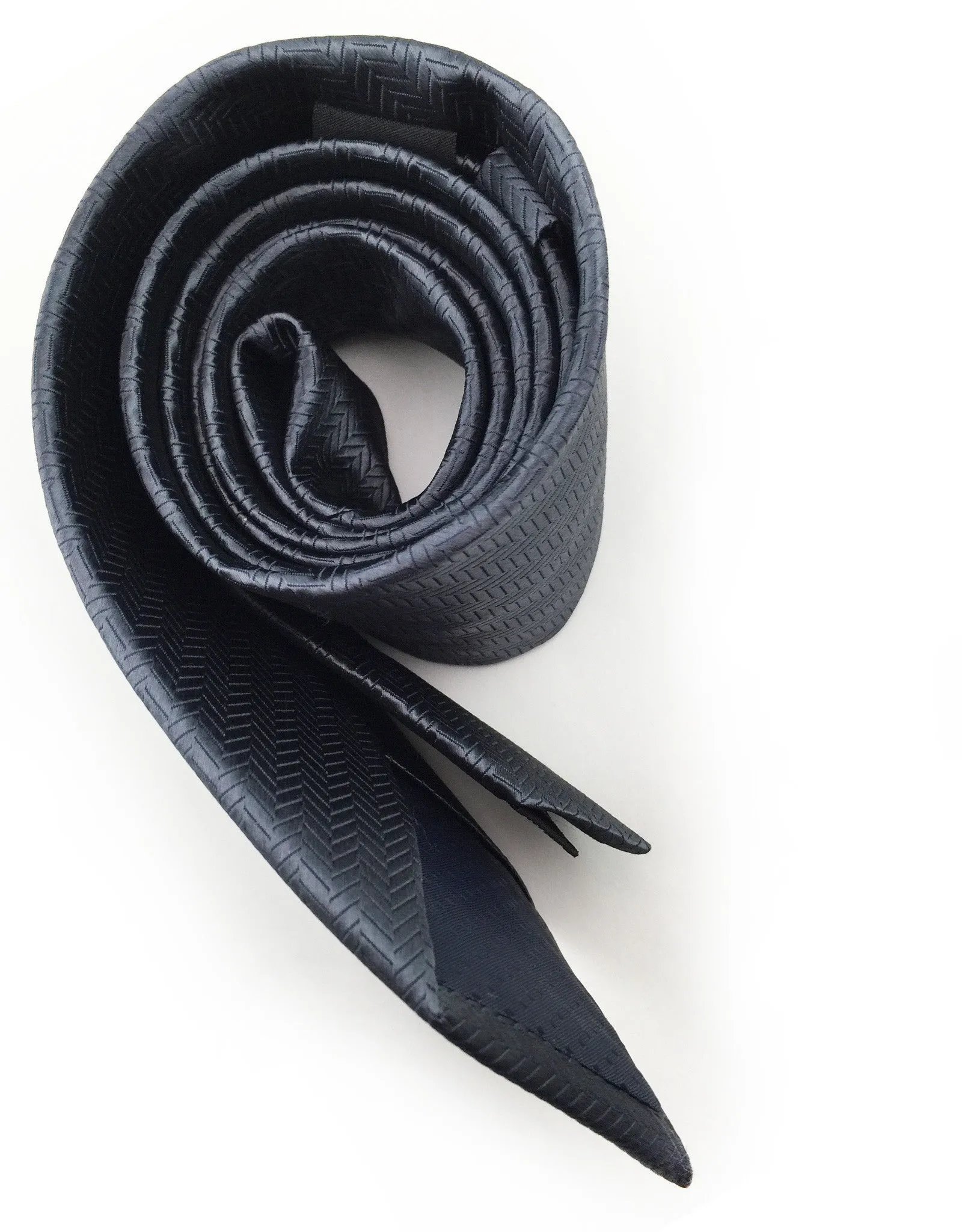 Charcoal Herringbone Tie