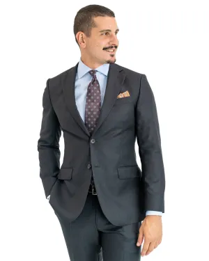 Charcoal Vitale Barberis Canonico Super 110s Birdseye Suit