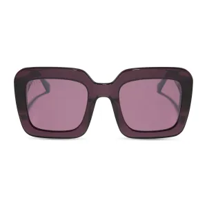 CHARISE - AUBERGINE   AUBERGINE W SILVER FLASH SUNGLASSES