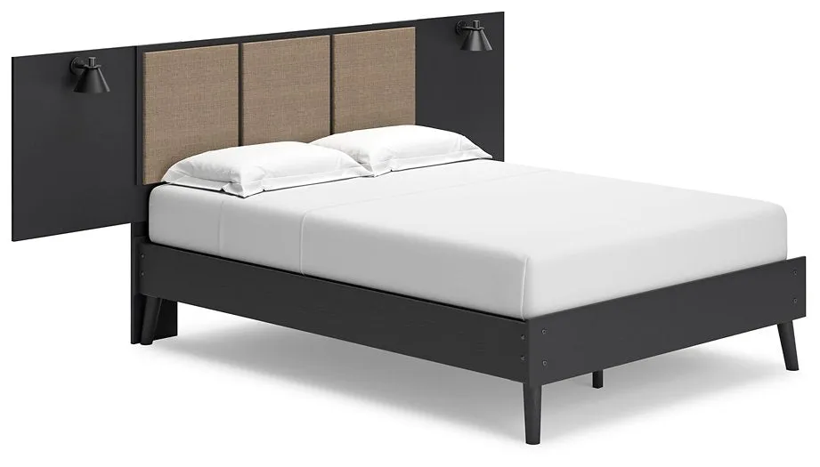 Charlang Full Panel Bed with 2 Extensions