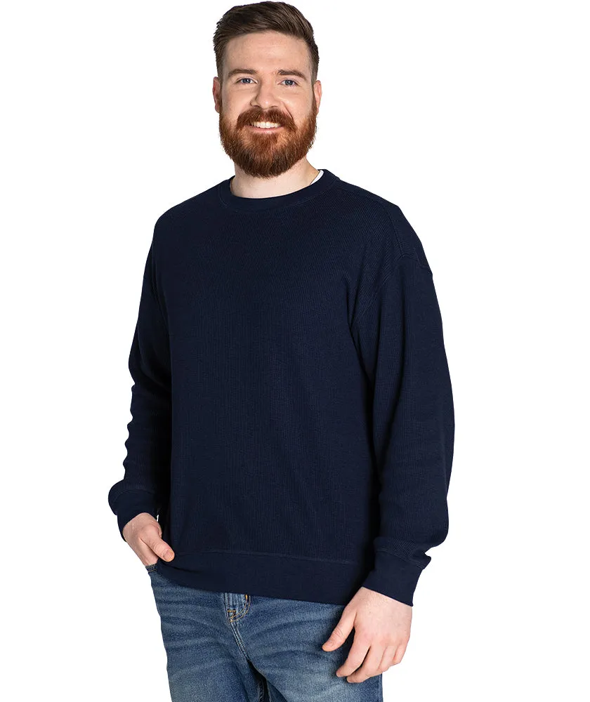 Charles River Men's Unisex Waffle Crew Sweatshirt