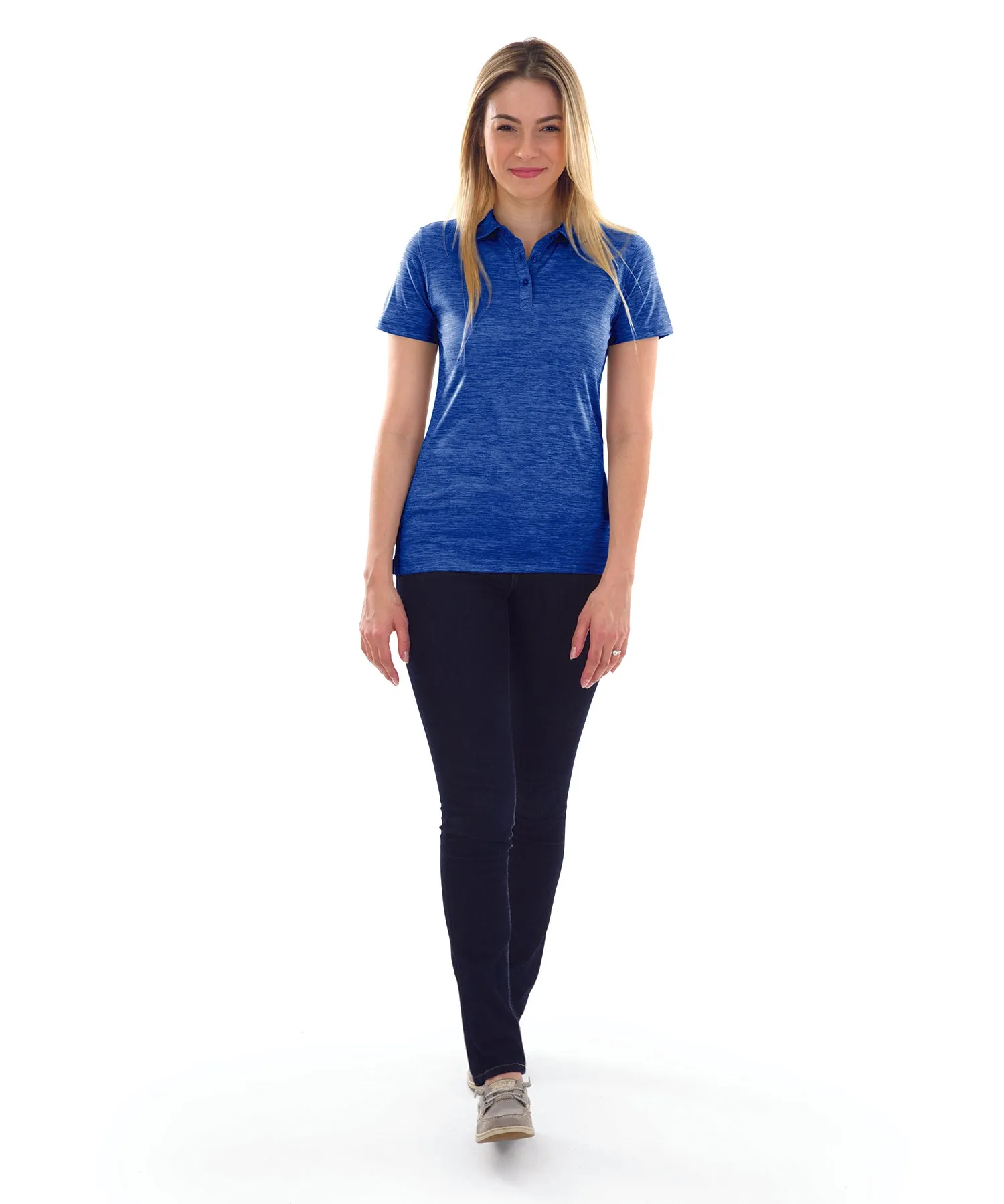 Charles River Women's Space Dye Performance Polo