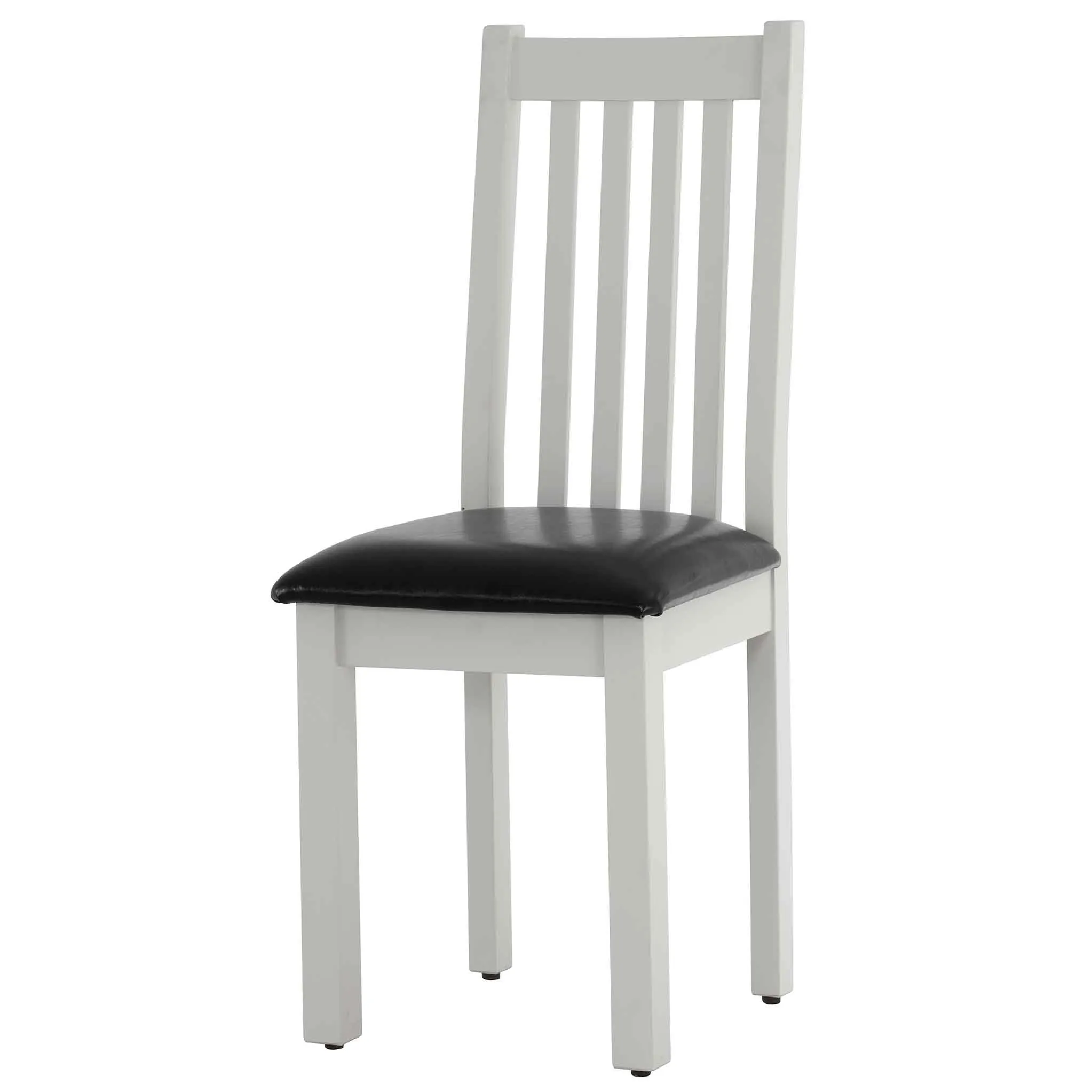 Charlestown Grey Dining Chair with Faux Leather Seat