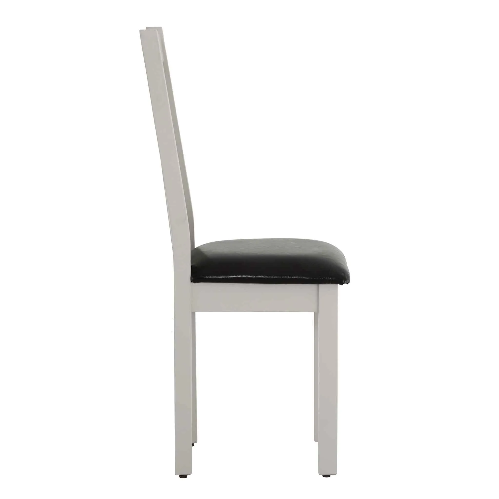 Charlestown Grey Dining Chair with Faux Leather Seat