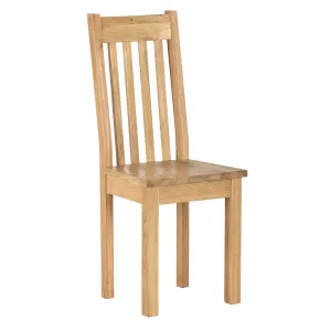 Charlestown Oak Dining Chair with Timber Seat