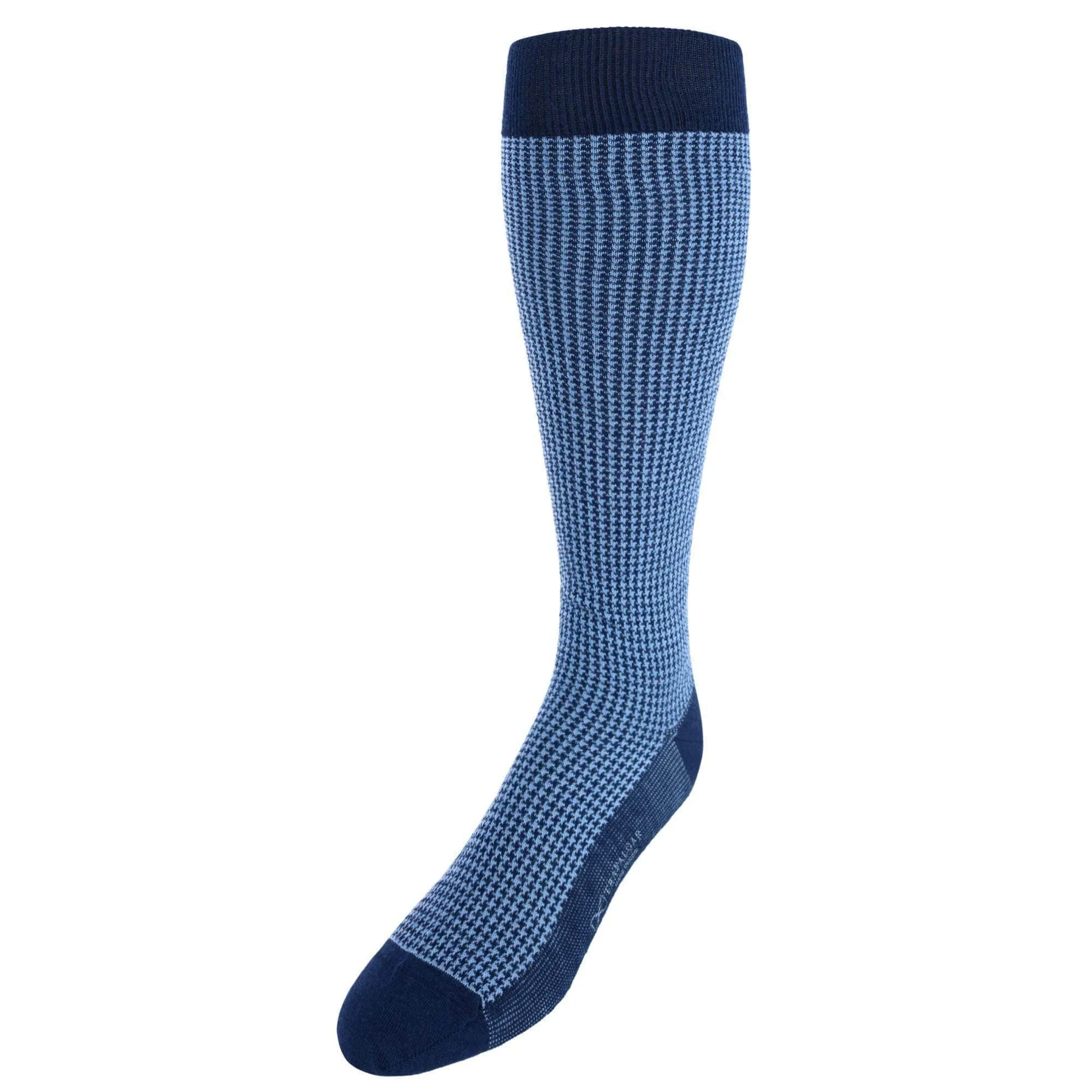 Charlie Over The Calf Houndstooth Merino Wool Socks