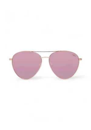 Charlie Polarized Sunglasses - Rose Gold