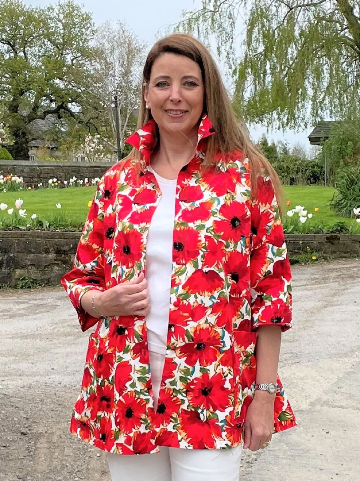 Charlotte Poppy swing Shirt in two colours