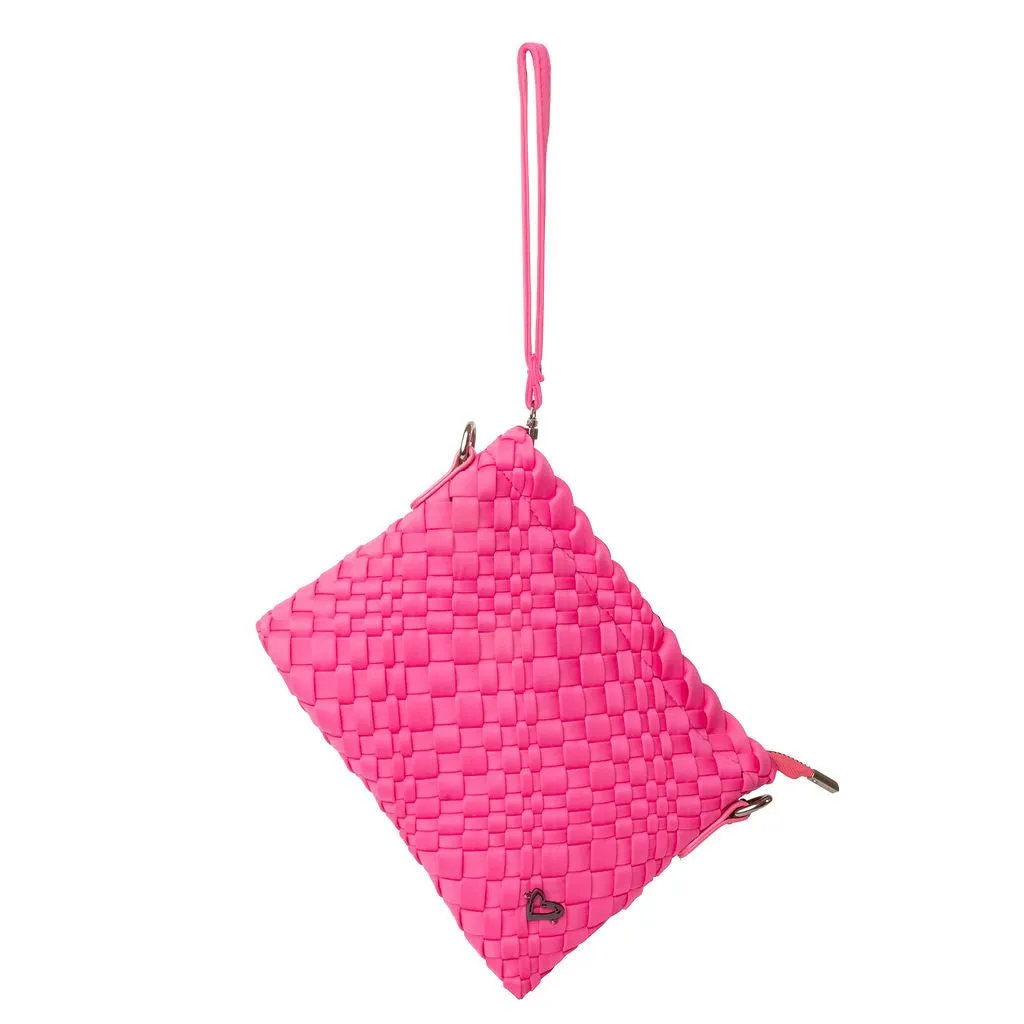 Charlotte Woven Crossbody - Magenta