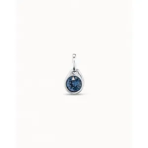 Charm Azul Blue Faceted Crystal Charm