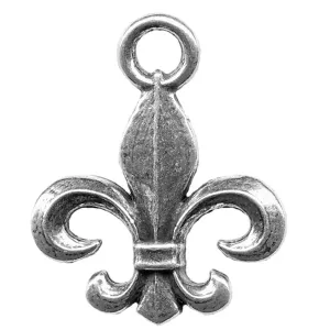 Charm, Britannia Metal, Fleur de Lis