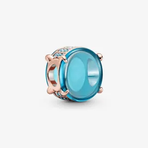 Charm con pietra cabochon ovale blu - 789309C01