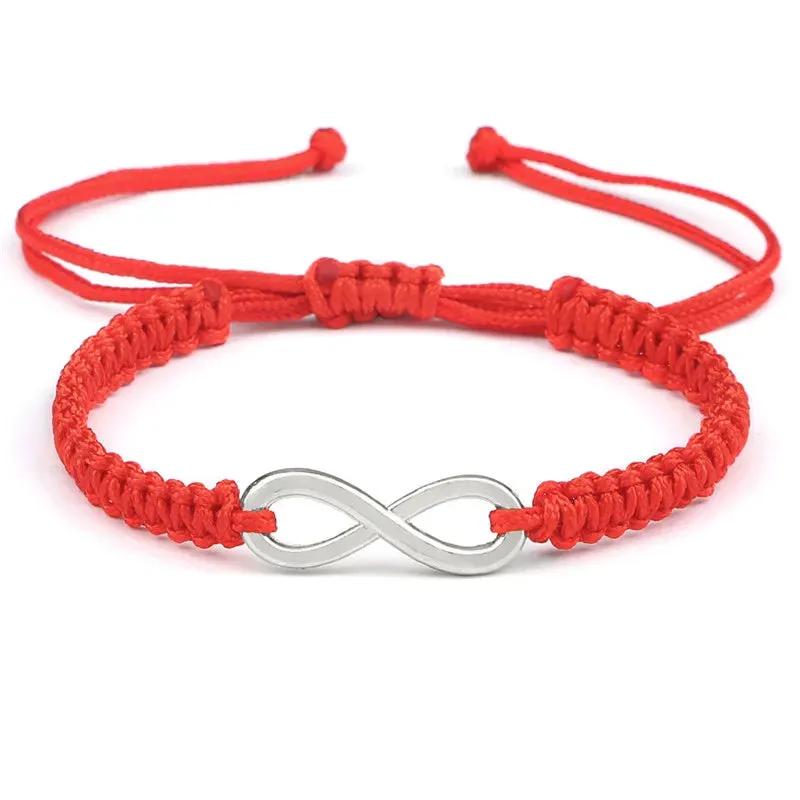 Charm Couple Bracelet Handmade Braided Rope Infinity Friendship Adjustable Bracelets&Bangles For Women Men Fashion Jewelry Gifts