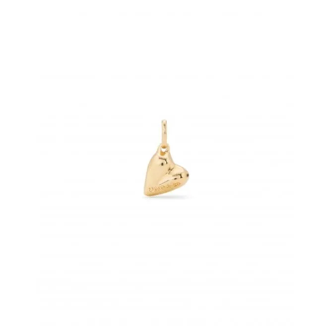 Charm Heart 18k Gold-Plated Heart Shape Charm CHA0244ORO000