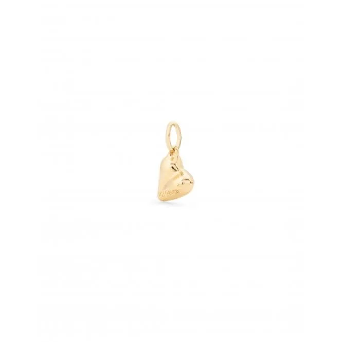 Charm Heart 18k Gold-Plated Heart Shape Charm CHA0244ORO000