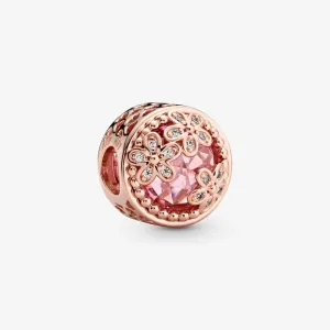 Charm Margherita rosa scintillante - 782055C01