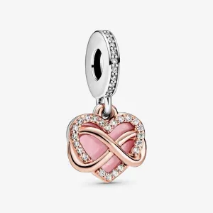 Charm pendente a cuore Infinito scintillante - 788878C01