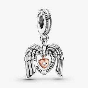 Charm pendente Cuore e ali d’angelo Pandora Club 2021 - 789296C01