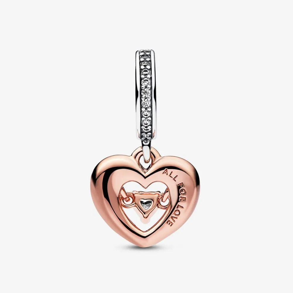 Charm Pendente Cuore Splendente con Pietra - 782450C01