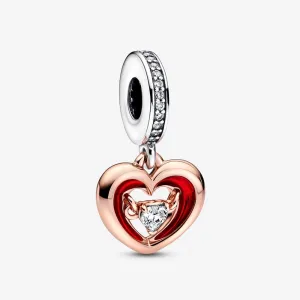 Charm Pendente Cuore Splendente con Pietra - 782450C01