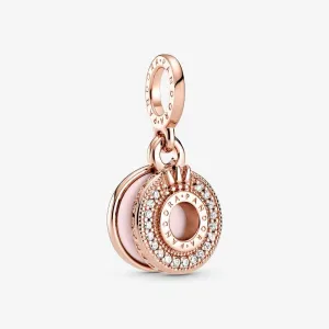 Charm pendente scintillante con pavé e O coronata - 789055C01