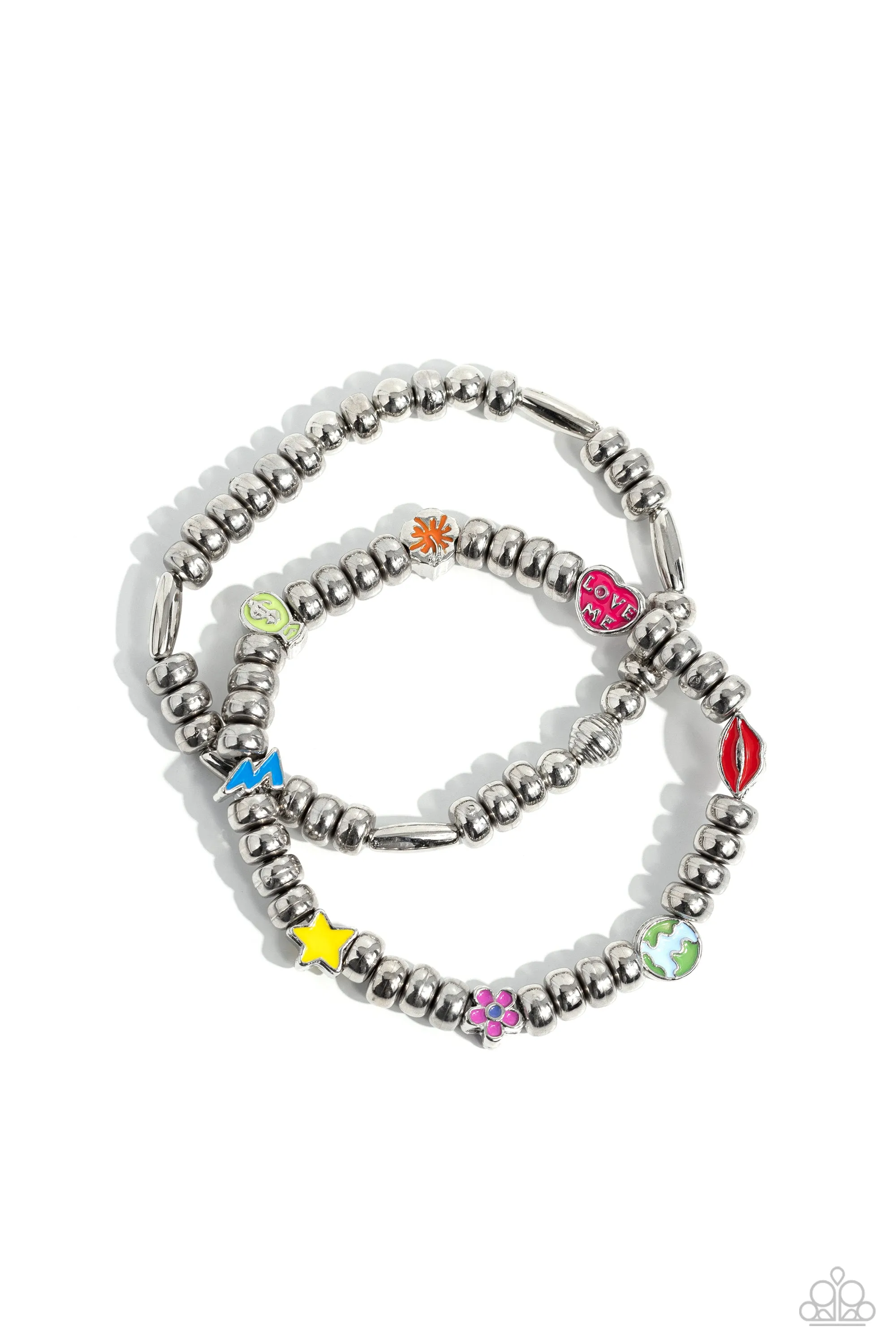 Charming Campaign - Multi Bracelet - Paparazzi Accessories