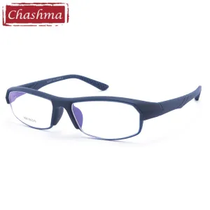 Chashma Men's Full Rim Rectangular Tr 90 Titanium Sport Eyeglasses 1805