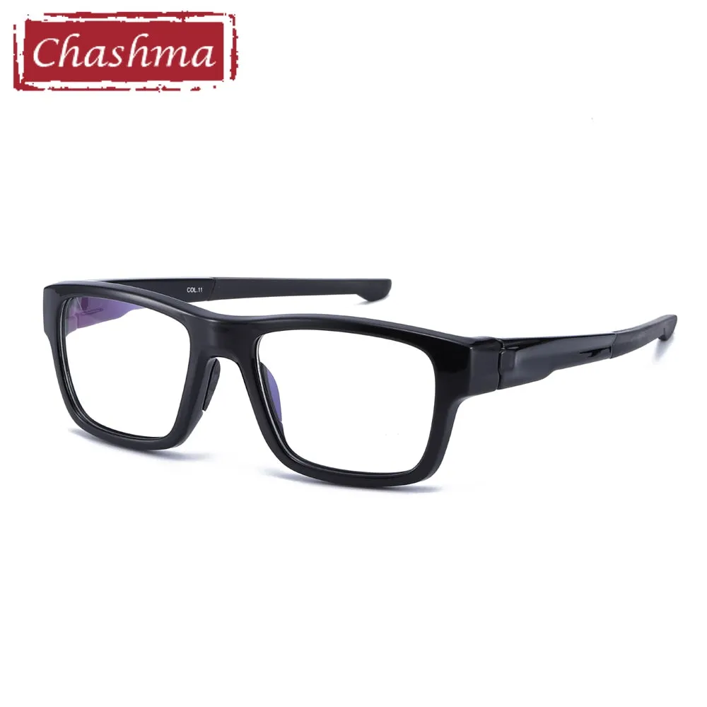 Chashma Men's Full Rim Square Tr 90 Titanium Sport Eyeglasses 9124