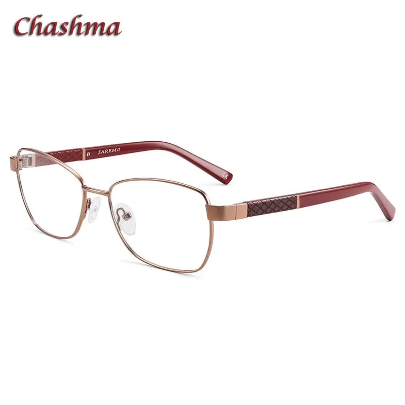 Chashma Ochki Women's Full Rim Square Acetate Alloy Eyeglasses 7010