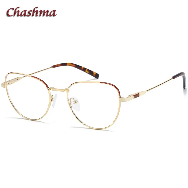 Chashma Ochki Women's Full Rim Square Cat Eye Alloy Eyeglasses 4120