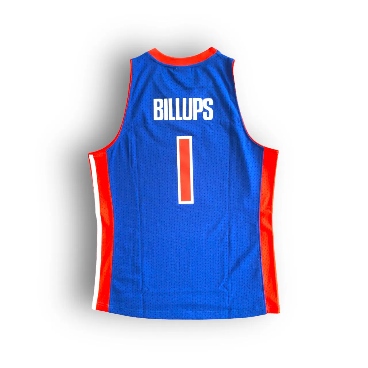 Chauncey 'Mr. Big Shot' Billups Detroit Pistons 2003-2004 Hardwood Classic Away Mitchell & Ness Swingman Jersey - Blue/Red