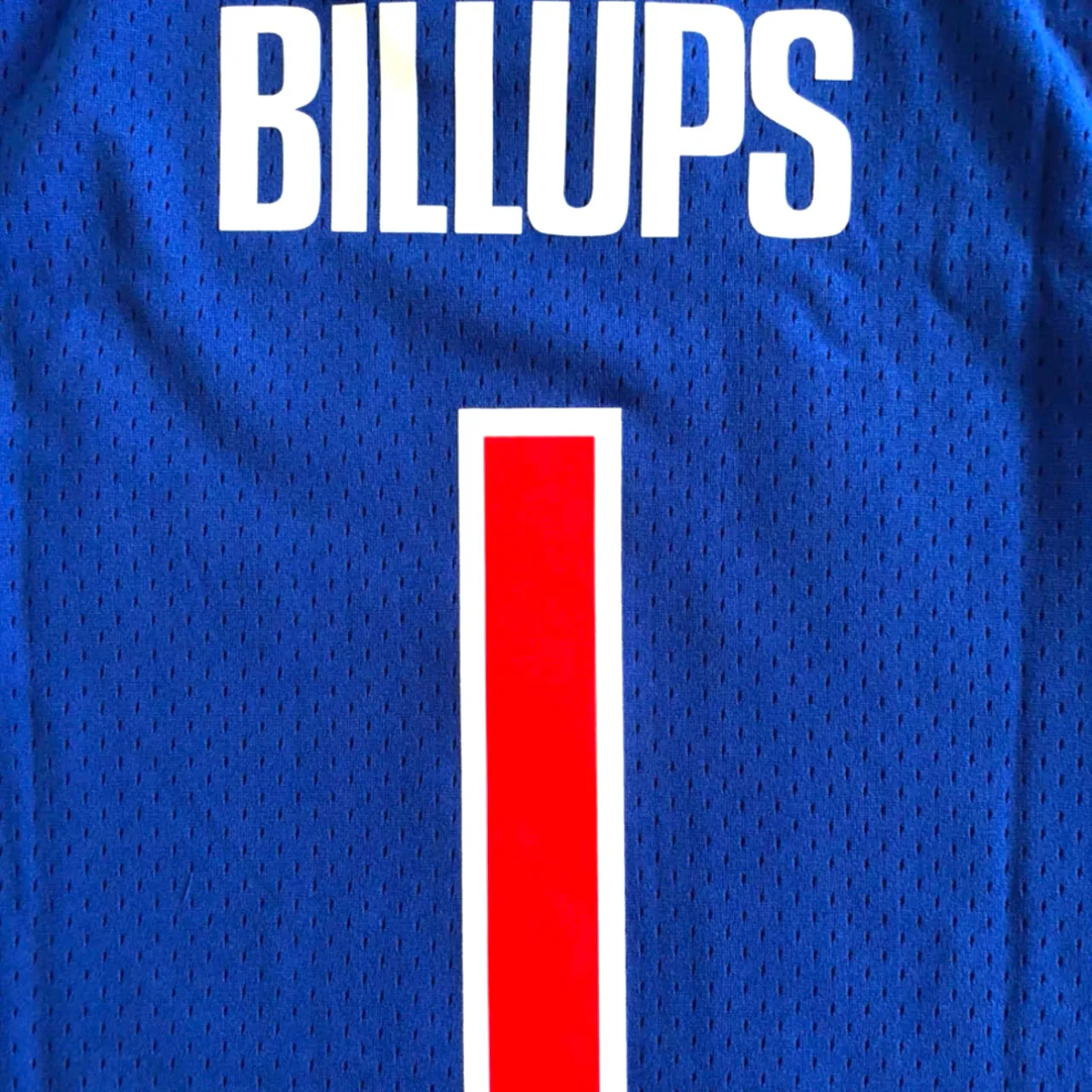 Chauncey 'Mr. Big Shot' Billups Detroit Pistons 2003-2004 Hardwood Classic Away Mitchell & Ness Swingman Jersey - Blue/Red