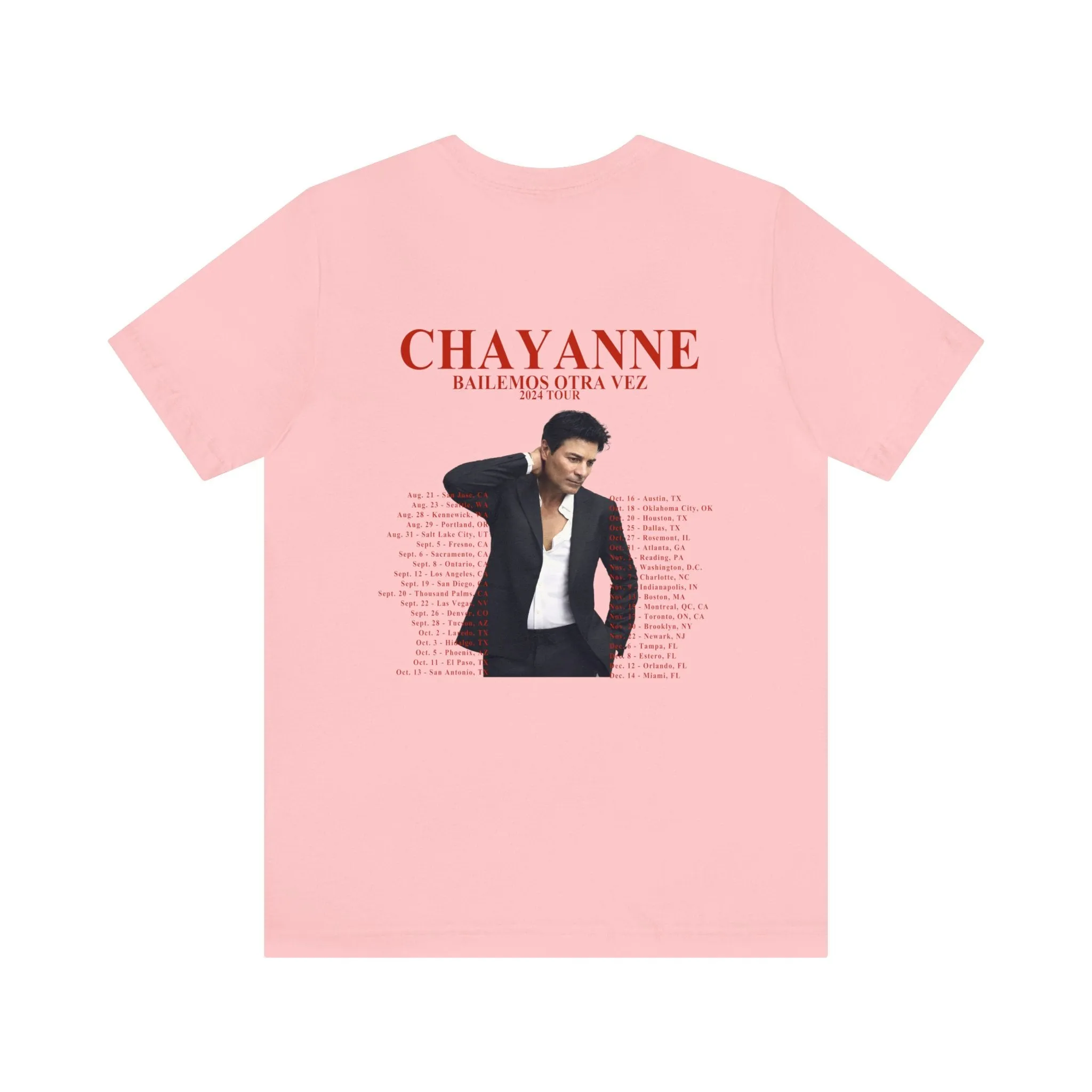 Chayanne "Bailemos Otra Vez" 2024 Tour Shirt