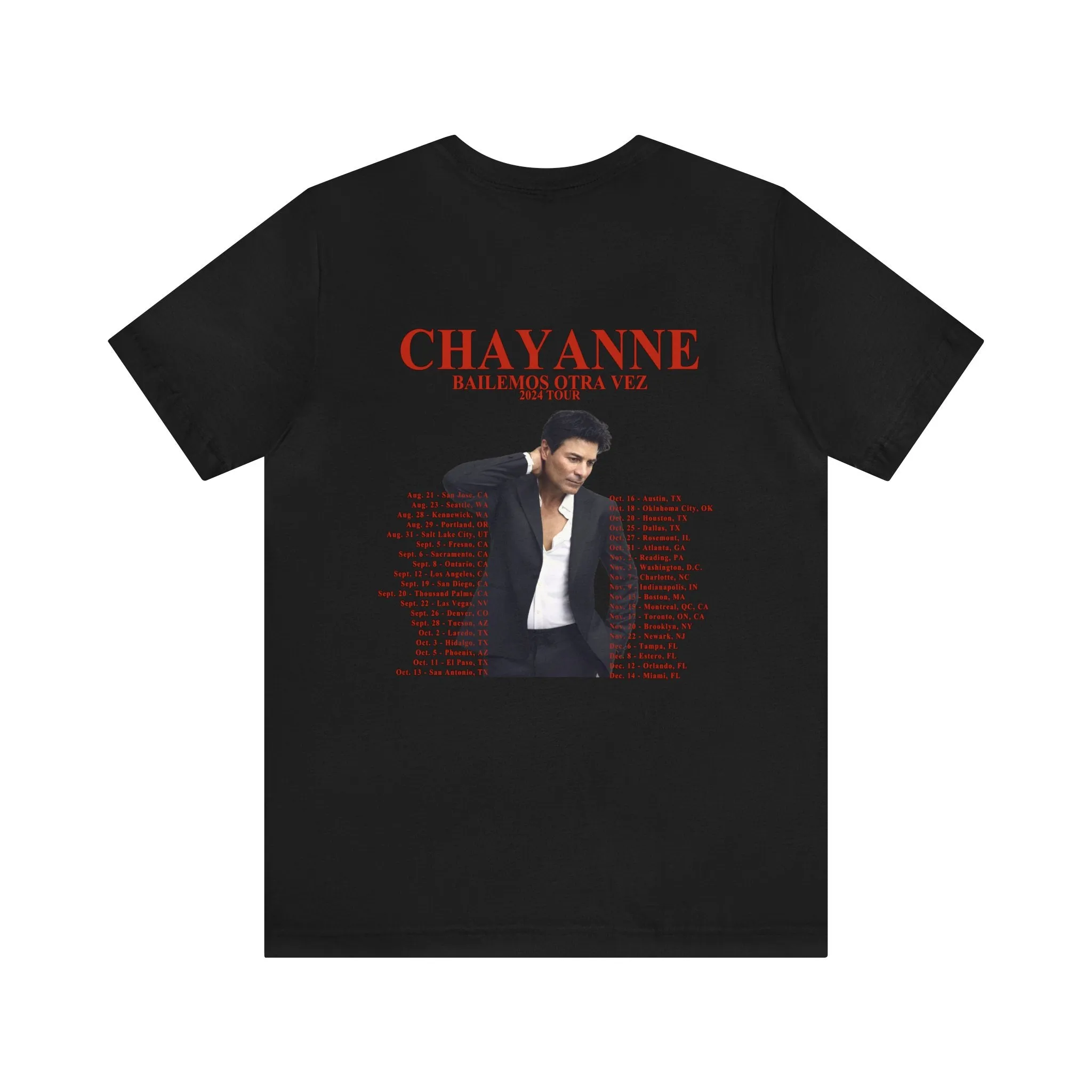 Chayanne "Bailemos Otra Vez" 2024 Tour Shirt