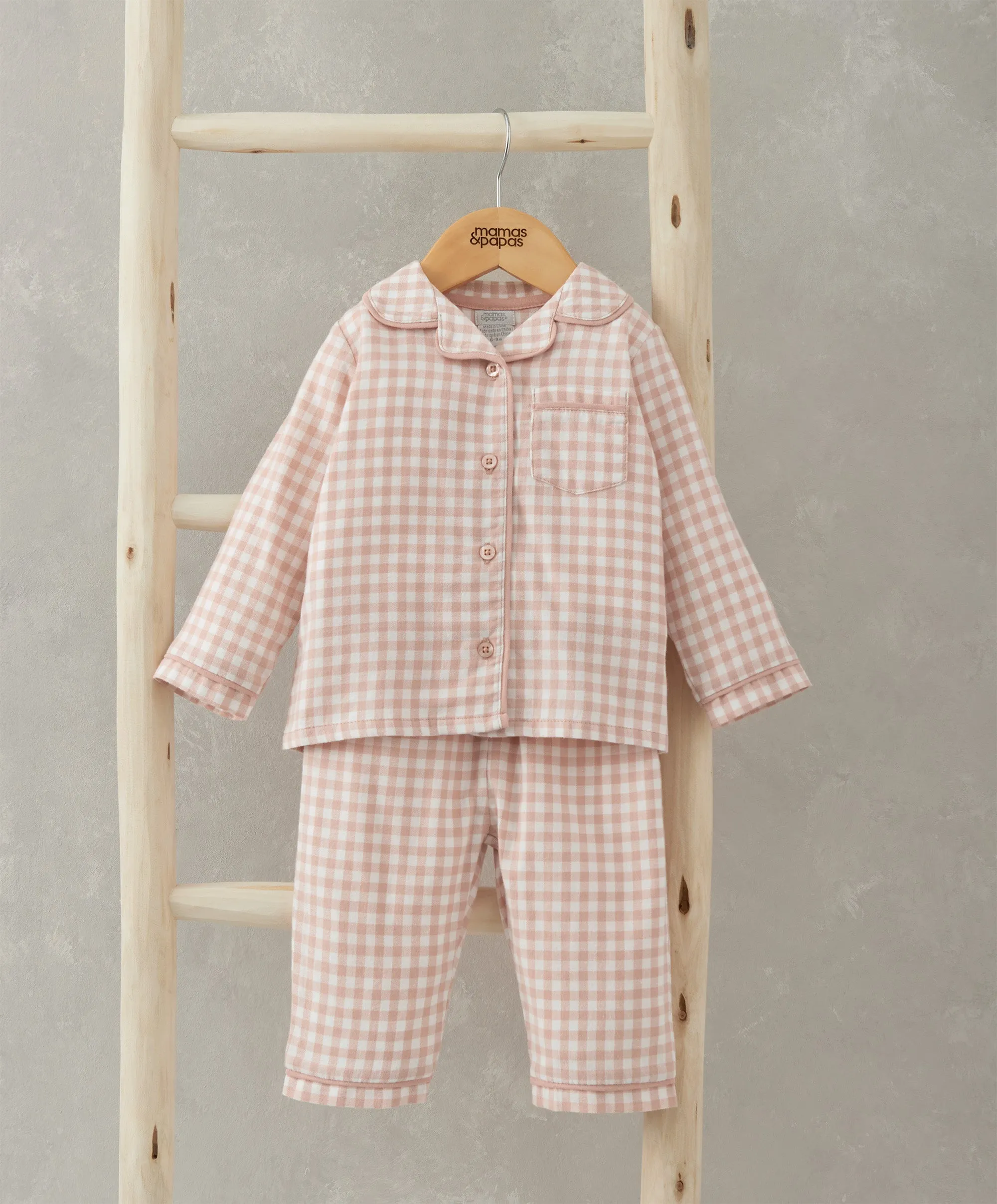 Check Woven Pyjamas - Pink