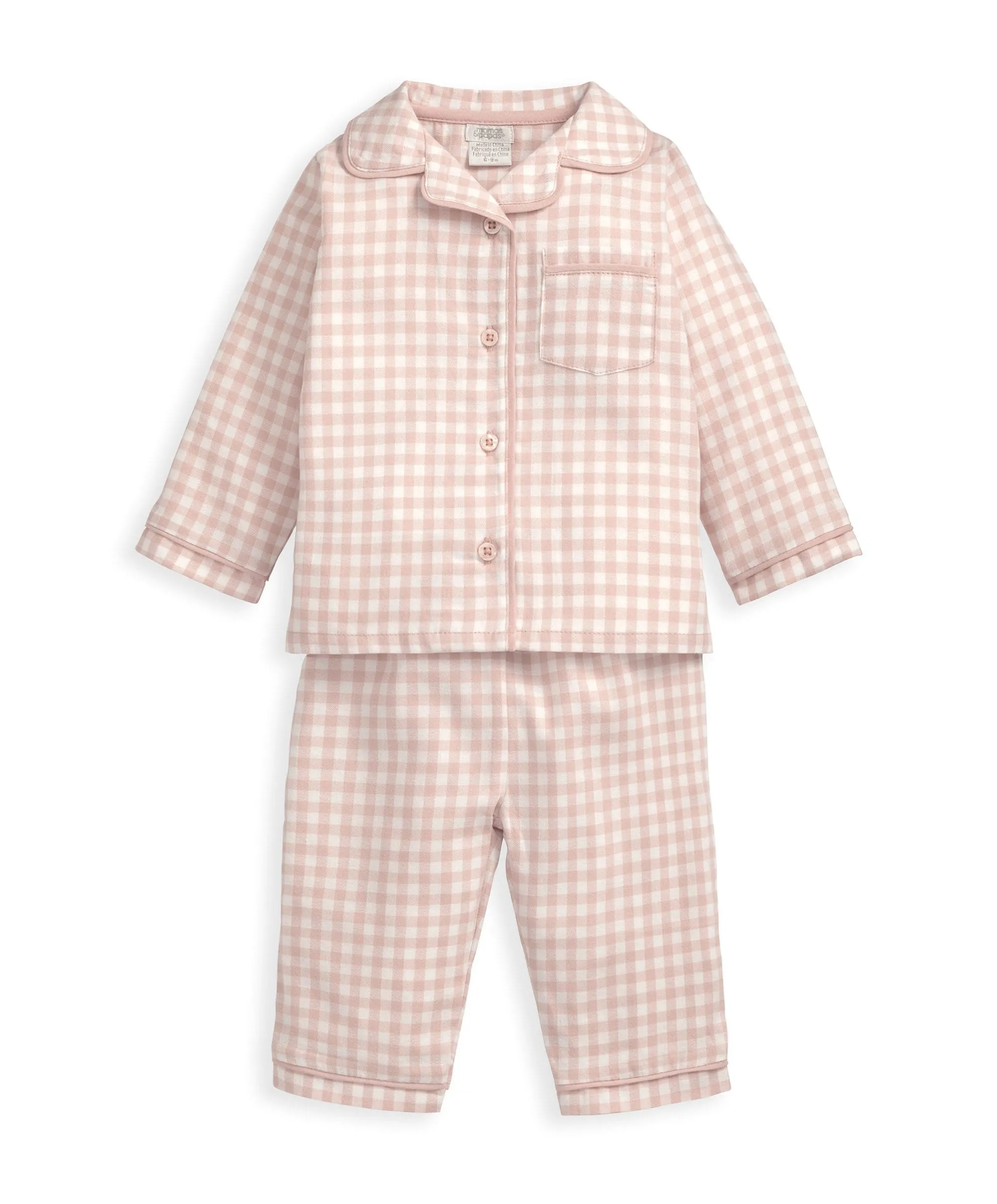 Check Woven Pyjamas - Pink