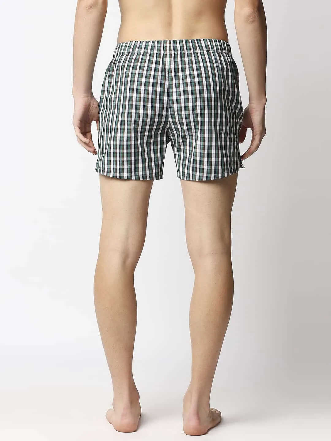 Checked Pure Cotton Boxers