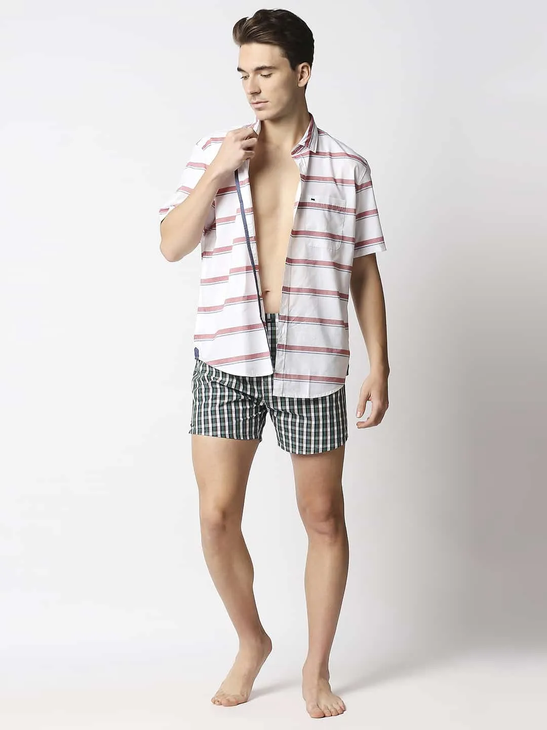 Checked Pure Cotton Boxers