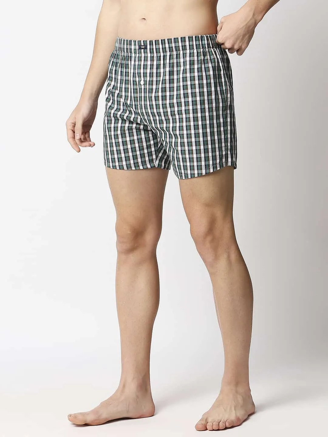 Checked Pure Cotton Boxers