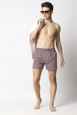 Checked Pure Cotton Boxers