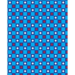 Checkerboard Polka Dots Printed Backdrop