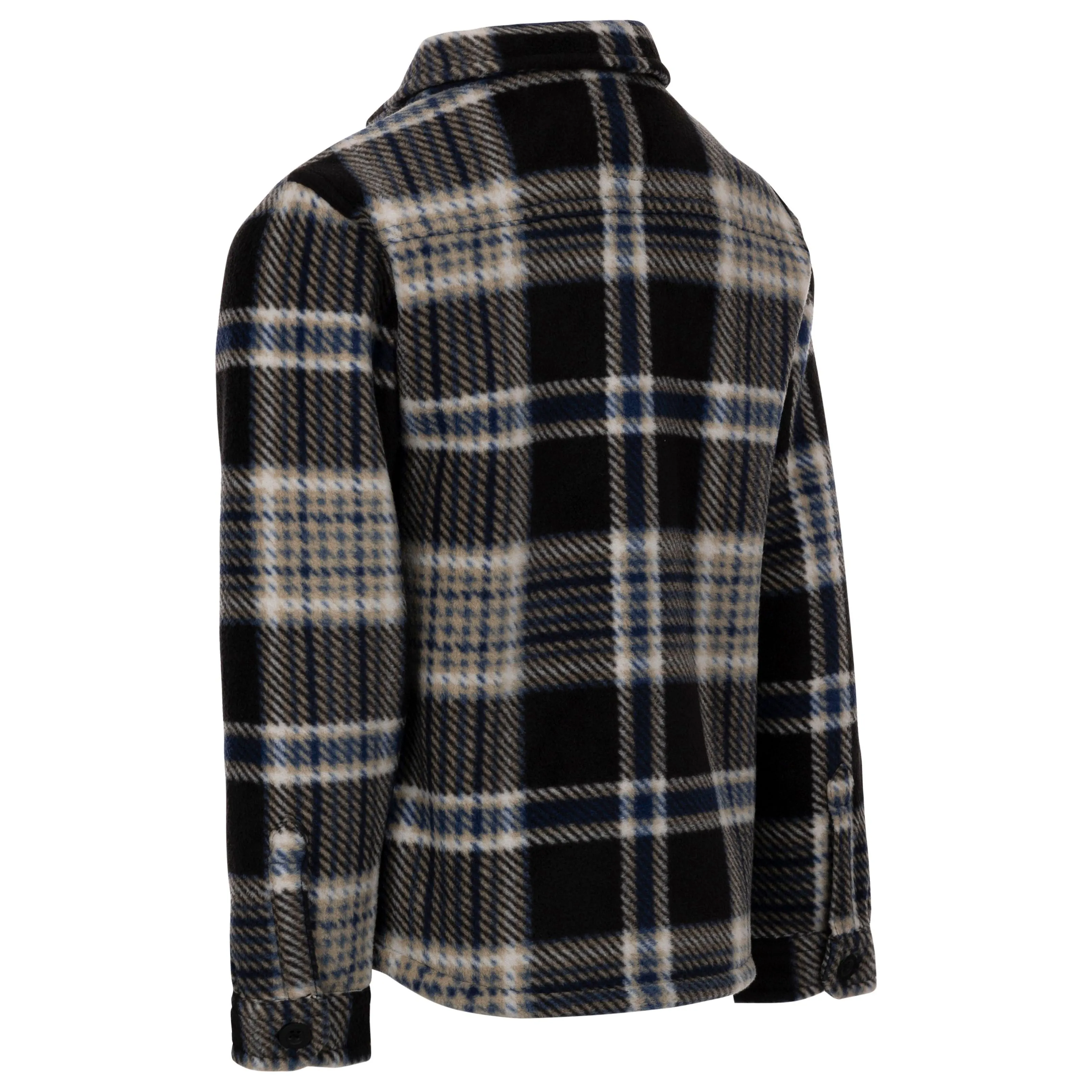 Checkley Men's Check Microfleece Shirt with Sherpa Lining