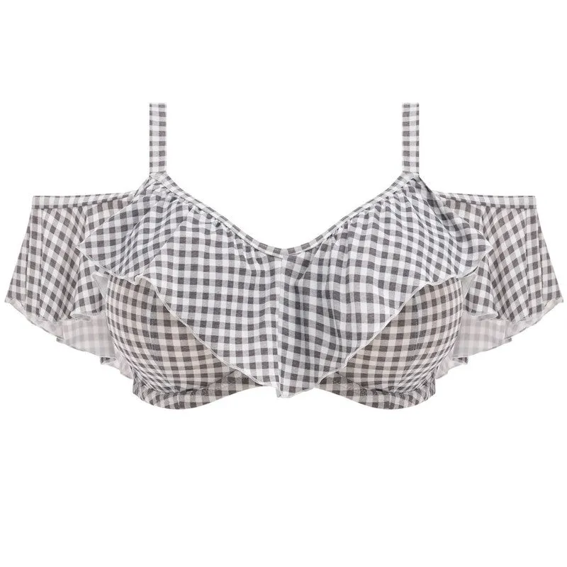 Checkmate Underwired Bikini Top Grey Marl - Elomi Swim