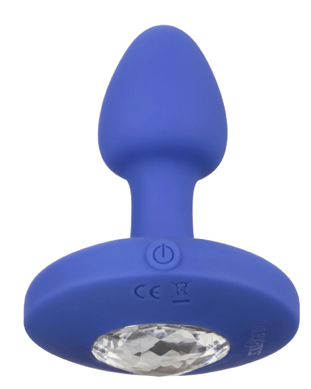 Cheeky Gems Small Rechargeable Vibrating Butt Plug - Blue