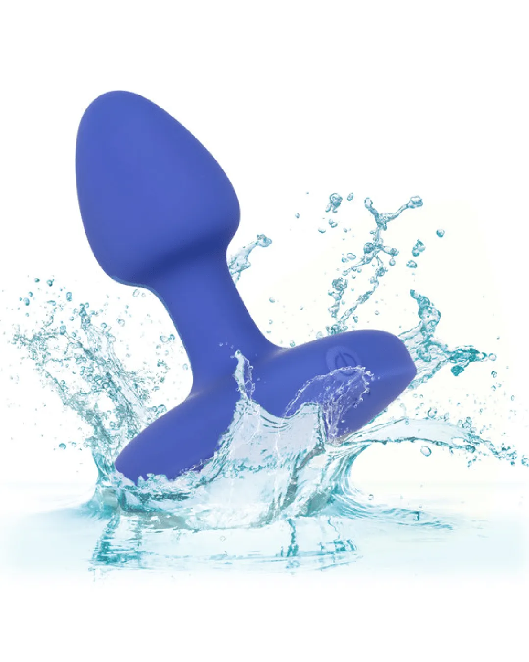 Cheeky Gems Small Rechargeable Vibrating Butt Plug - Blue