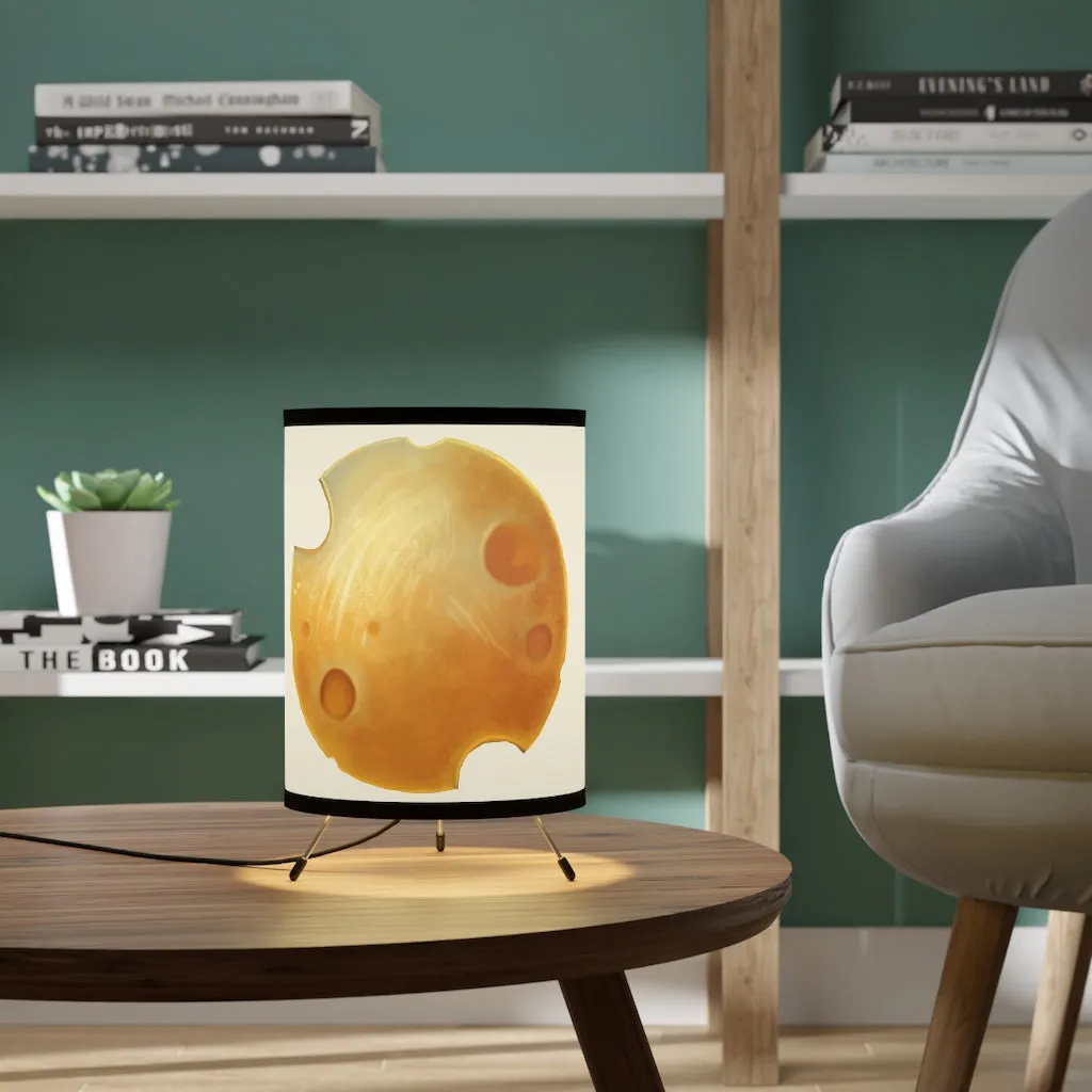 Cheese Tripod Lamp with High-Res Printed Shade, US\CA plug